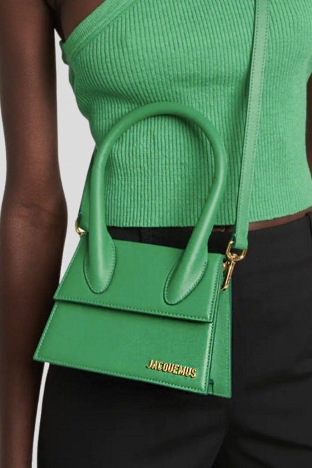 شنطة -   JACQUEMUS le chiquito Moyen / شامل علبة الشركة - jm02 -green